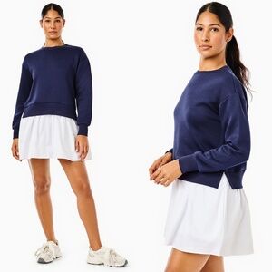 NWT Addison Bay Mixed Soft Luxe Long Sleeve Harper Dress Sz M